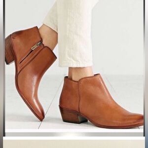 Sam Edelman Tan Leather Ankle Booties